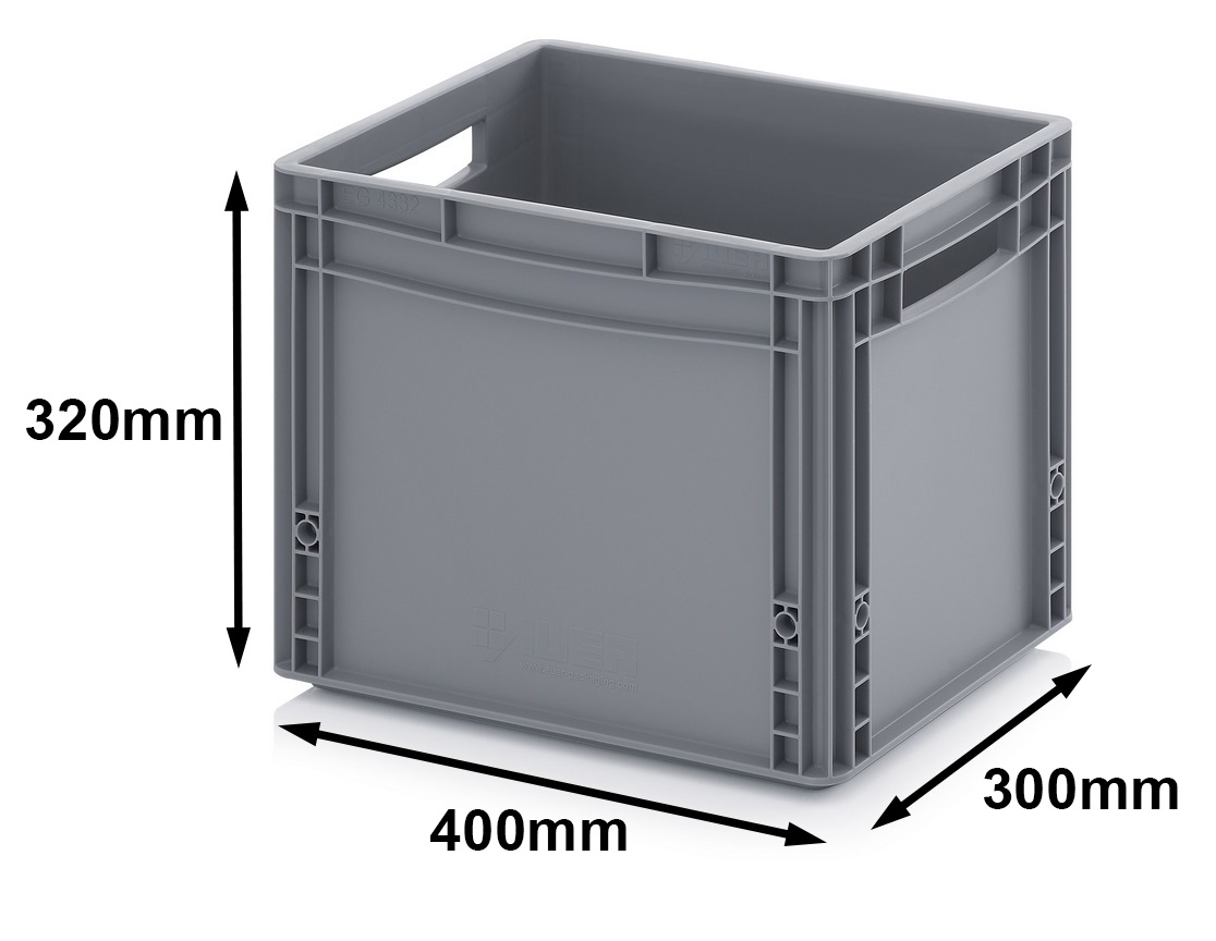 30 Ltr Small Euro Plastic Stacking Container