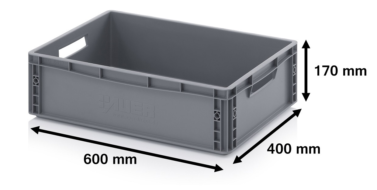 35 Ltr Euro Plastic Stacking Container/Storage Box